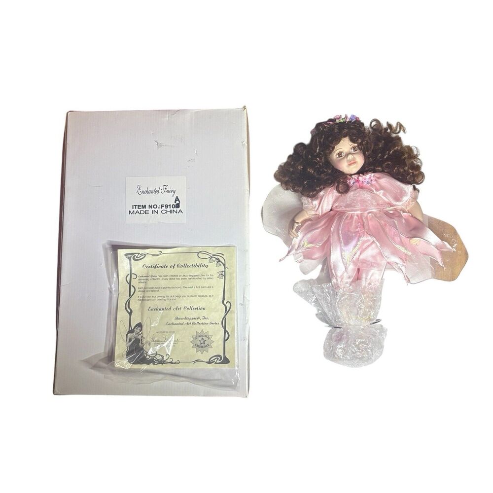 Vintage Enchanting Fairy Collectible Porcelain Doll 16" w/ COA